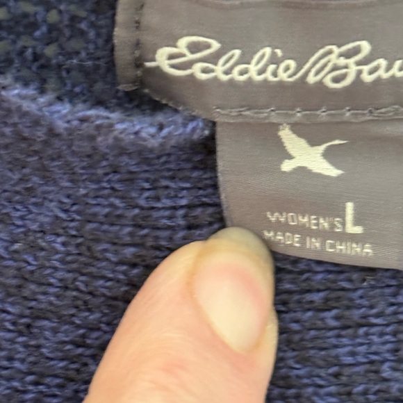 Eddie Bauer Dark Blue Women's Knit Top - Picture 4 of 6